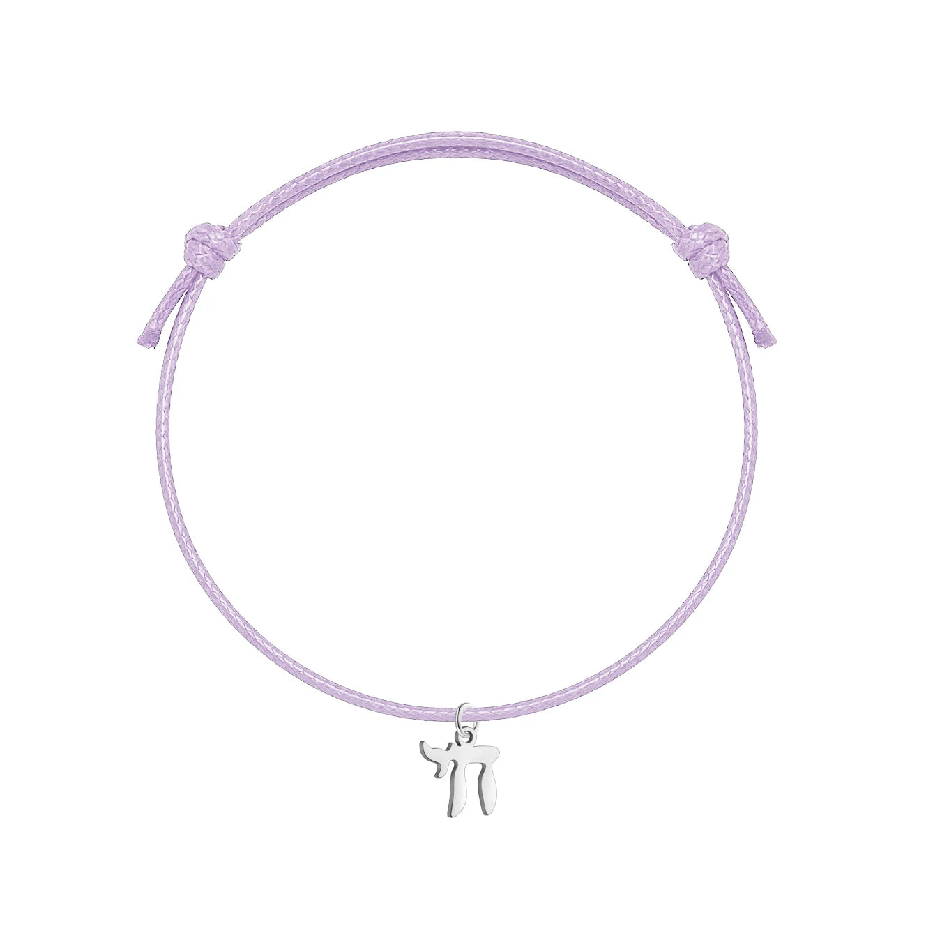 Bracelet orné du symbole Haï en acier inoxydable, monté sur bracelet artisanal ajustable. Un accsesoir qui parle, simple et unique.