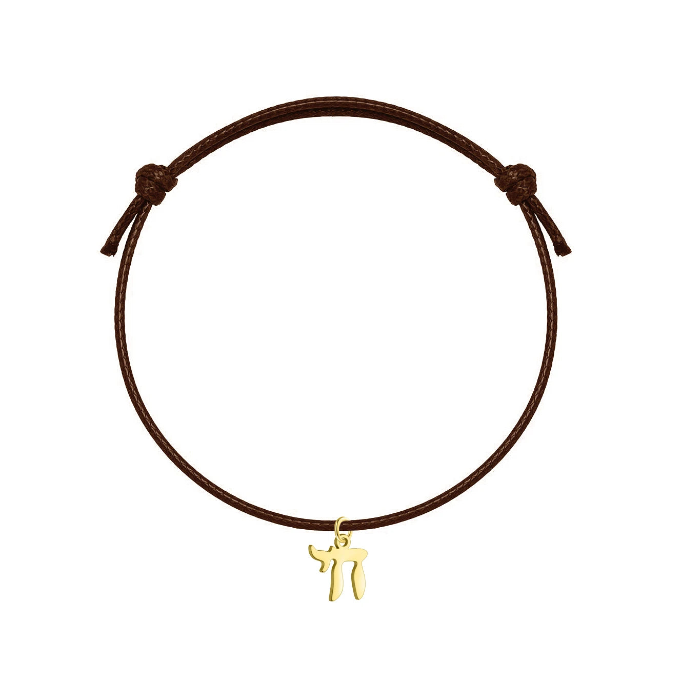 Bracelet orné du symbole Haï en acier inoxydable, monté sur bracelet artisanal ajustable. Un accsesoir qui parle, simple et unique.